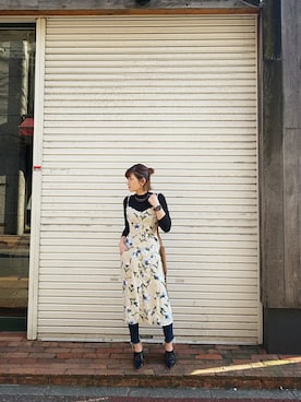 「アイテム（チョーカー）」を使った、AYAKA NAGASUEさん（レディース・154cm）の冬コーディネート