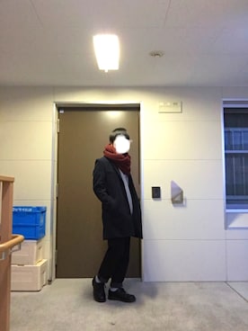 「Right-on（ライトオン）のアイテム（チェスターコート）」を使った、かずきさん（メンズ・160cm）の冬コーディネート