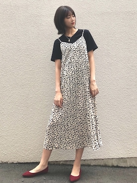 「GU（ジーユー）のアイテム（シューズ）」を使った、あいりさん（レディース・168cm）の秋コーディネート