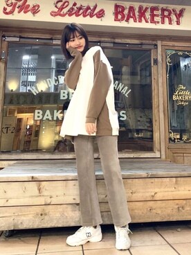 「DOOPZ（ドープス）のアイテム」を使った、あいりさん（レディース・168cm）の秋コーディネート