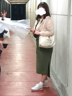 「LILY BROWN（リリーブラウン）のアイテム（ブルゾン）」を使った、akkkkinさん（レディース・167cm）の春コーディネート