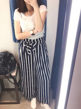「WEAR」｜「アイテム（アクセサリー）」を使った、Singing Chenさん（レディース・155cm）の春コーディネート