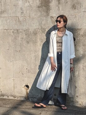 「nanushka（ナヌーシュカ）のアイテム」を使った、まるさん（JEANASIS）さん（レディース・171cm）の春コーディネート