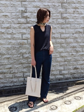 まるさん(JEANASIS)さん(レディース・171cm)の春コーディネート