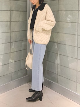 「JEANASIS（ジーナシス）のアイテム（その他アウター）」を使った、まるさん（JEANASIS）さん（レディース・171cm）の冬コーディネート