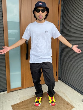 「BEN DAVIS（ベンデイビス）のアイテム」を使った、shintoさん（メンズ・165cm）の夏コーディネート