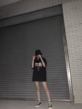 「CONVERSE（コンバース）のCONVERSE (コンバース）【メンズ・レディース】CANVAS ALL STAR J Hi　キャンバスオールスターＨｉ日本製（スニーカー、ホワイト系）」を使った、antung730さん（レディース・160cm）の秋コーディネート