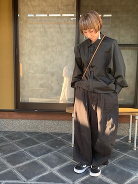 「and Quarter（アンドクオーター）のアイテム」を使った、mizu&sonさん（レディース・162cm）の秋コーディネート