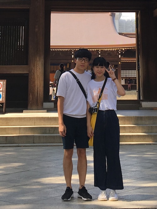 Michelle Lee ユニクロのtシャツ カットソーを使ったコーディネート Wear