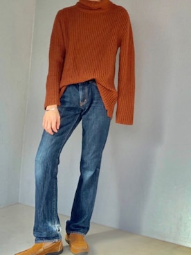 「HARE（ハレ）のアイテム（ニット/セーター、その他）」を使った、幸太さん（メンズ・172cm）の冬コーディネート