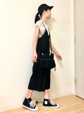 「秋のマイ旬スタイル」｜「アイテム（サロペット/オーバーオール）」を使った、co_nya*☻さん（キッズ・154cm）の秋コーディネート