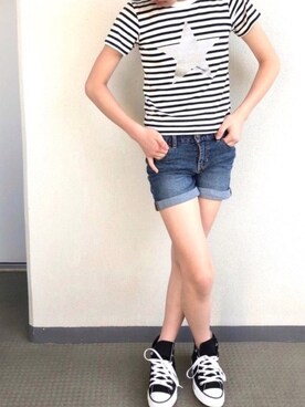 co_nya*☻さん（キッズ・152cm）の夏コーディネート