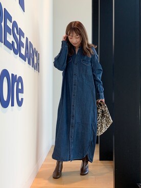 maikoさんの「【別注】ROSSO×Lee　WORK DRESS」を使ったコーディネート