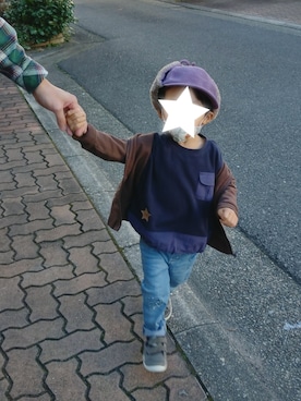 ぴーたろさん（キッズ・90cm）の冬コーディネート