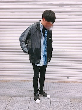 「alexanderwang（アレキサンダーワン）のアイテム（その他アウター）」を使った、しゃいすさん（メンズ・176cm）の春コーディネート