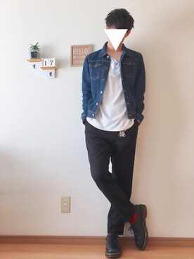 「no brand（ノーブランド）のアイテム（ジャケット/アウター）」を使った、おさゆうさん（メンズ・168cm）の春コーディネート