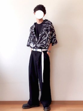 「Dr. Martens（ドクターマーチン）のDr.Martens (ドクターマーチン)/1461 3EYE GIBSON SHOES（その他シューズ）」を使った、おさゆうさん（メンズ・168cm）の夏コーディネート
