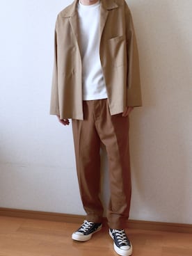 「SCYE BASICS（サイベーシックス）のアイテム」を使った、おさゆうさん（メンズ・168cm）の春コーディネート