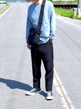 「AURALEE」｜おさゆうさん（メンズ・168cm）の春コーディネート