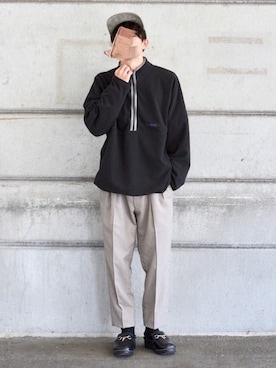 「Hender Scheme（エンダースキーマ）のアイテム（キャップ）」を使った、おさゆうさん（メンズ・168cm）の秋コーディネート