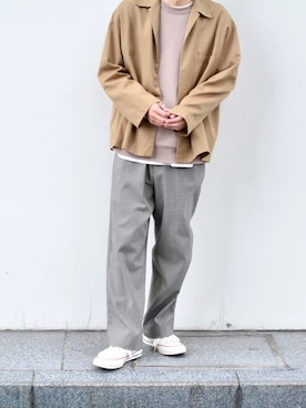 「yoke」｜「アイテム（その他）」を使った、おさゆうさん（メンズ・168cm）の春コーディネート
