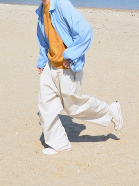 「DIGAWEL（ディガウェル）のアイテム」を使った、おさゆうさん（メンズ・168cm）の春コーディネート