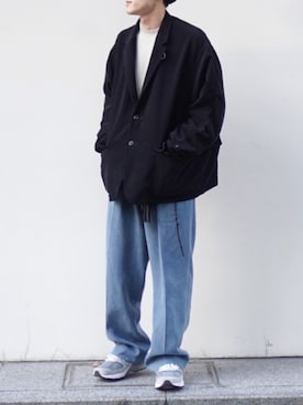 「LEH（レー）のアイテム」を使った、おさゆうさん（メンズ・168cm）の秋コーディネート