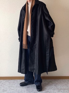 「アイテム（ステンカラーコート）」を使った、おさゆうさん（メンズ・168cm・20代）の冬コーディネート