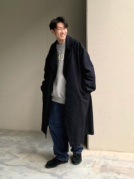 「is-ness（イズネス）のアイテム」を使った、おさゆうさん（メンズ・168cm）の春コーディネート