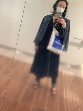 「BOBSON（ボブソン）のアイテム（ジャケット/アウター）」を使った、up2me4youさん（レディース・161cm）の春コーディネート