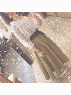 「H&M（エイチ・アンド・エム）のアイテム（腕時計）」を使った、piroさん（レディース・164cm）の夏コーディネート