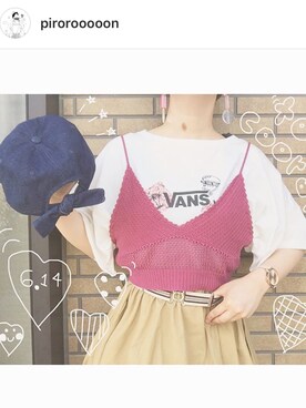 「H&M（エイチ・アンド・エム）のアイテム（腕時計）」を使った、piroさん（レディース・164cm）の夏コーディネート