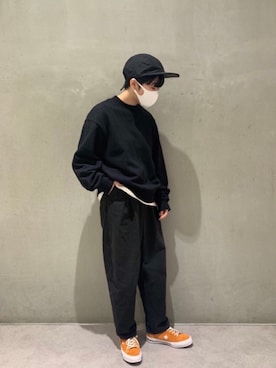 「UNIQLO（ユニクロ）のアイテム（スウェット）」を使った、shio.sさん（レディース・153cm）の冬コーディネート