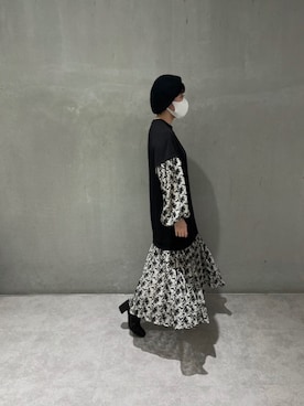 「CLANE（クラネ）のアイテム（ワンピース/ドレス）」を使った、shio.sさん（レディース・153cm）の春コーディネート