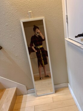 「working style」｜「アイテム（シャツワンピース）」を使った、狐狸大仙__The Fox さん（レディース・160cm）の冬コーディネート
