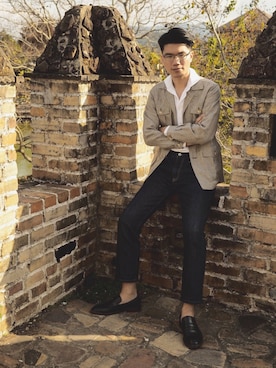 「Vanger（Vanger）のアイテム」を使った、霖さん（メンズ・183cm）の冬コーディネート