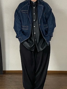 「neos（ネオス）のアイテム（カバーオール）」を使った、ゆーとさん（メンズ・168cm）の冬コーディネート