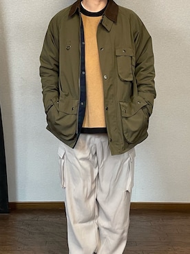 「B.C STOCK（ベーセーストック）のアイテム（ブルゾン）」を使った、ゆーとさん（メンズ・168cm）の冬コーディネート