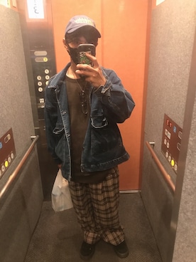 「SOYOUS（ソユーズ）のアイテム（パンツ）」を使った、lowie12945さん（メンズ・168cm）の春コーディネート