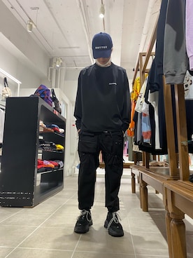 「L.H.P Private Brand（エルエイチピープライベートブランド）のアイテム（パンツ）」を使った、佐々木空翔(ササキヒロト)さん（メンズ・175cm）の夏コーディネート