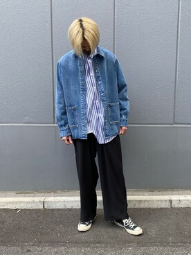 「L.H.P Private Brand（エルエイチピープライベートブランド）のアイテム」を使った、佐々木空翔(ササキヒロト)さん（メンズ・175cm）の春コーディネート
