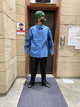 「KaneZ（ケインズ）のアイテム（ニットキャップ/ビーニー）」を使った、佐々木空翔(ササキヒロト)さん（メンズ・175cm）の春コーディネート