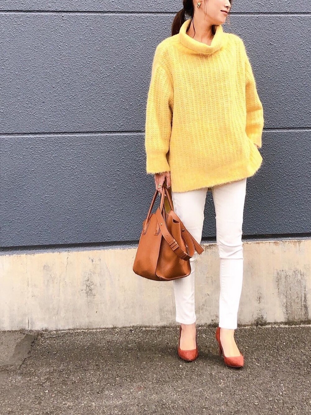 SNIDEL（スナイデル）の「ルーズネックモヘアニットプルオーバー