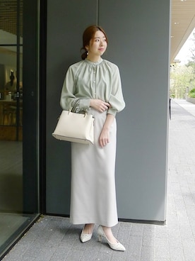 「LE TALON（ルタロン）のアイテム（トートバッグ）」を使った、hazuさん（レディース・156cm）の春コーディネート