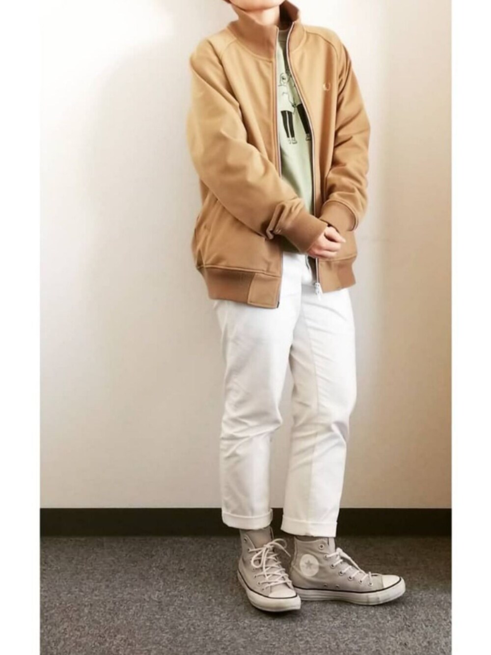 Fred Perry ベージュジャージ Lサイズ Fred Perry ベージュジャージ Lサイズ FRED PERRY｜フレッド