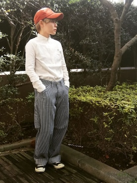 「コーデュロイキャップ」｜takkeさん（メンズ・154cm）の秋コーディネート