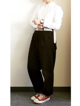 「スニーカー主役」｜takkeさん（メンズ・154cm）の冬コーディネート