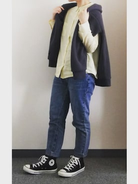「KANGOL（カンゴール）のアイテム（スウェット）」を使った、takkeさん（メンズ・154cm）の春コーディネート
