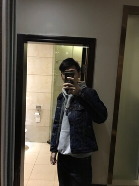 「Champion（チャンピオン）のアイテム（モッズコート）」を使った、周振杰dddさん（メンズ・178cm）の春コーディネート