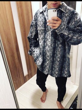 「PASSIONDESIREのアイテム（その他アウター、グレー系）」を使った、aito01190711さん（メンズ・170cm）の冬コーディネート